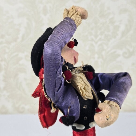 Vintage Klumpe Flamenco Dancer Doll Handmade 1950's Numbered Comes With Stand - Picture 10 of 16